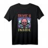 Devil's Inside Pastel Goth Gothic T-Shirt for Girls & Women - Creepy Soft Grunge Streetwear for Satan Lovers & Alternative Fashion