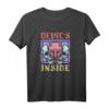 Devil's Inside Pastel Goth Gothic T-Shirt for Girls & Women - Creepy Soft Grunge Streetwear for Satan Lovers & Alternative Fashion