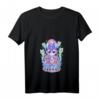 Kawaii Pastell Goth Damen T-Shirt mit süßer und gruseliger okkulten Katzen-Design - Perfekt für Halloween, Otaku & Gothic Fans