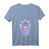 Kawaii Pastell Goth Damen T-Shirt mit süßer und gruseliger okkulten Katzen-Design - Perfekt für Halloween, Otaku & Gothic Fans