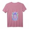 Kawaii Pastell Goth Damen T-Shirt mit süßer und gruseliger okkulten Katzen-Design - Perfekt für Halloween, Otaku & Gothic Fans
