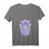 Kawaii Pastell Goth Damen T-Shirt mit süßer und gruseliger okkulten Katzen-Design - Perfekt für Halloween, Otaku & Gothic Fans