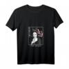 Damen I Hate Everyone - Aesthetic Nun Soft Grunge Pastel Goth V-Ausschnitt T-Shirt mit Kirschblüten für Gothic, E Girl & Sad Boys