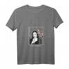Damen I Hate Everyone - Aesthetic Nun Soft Grunge Pastel Goth V-Ausschnitt T-Shirt mit Kirschblüten für Gothic, E Girl & Sad Boys