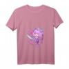 Kawaii Pastell Gothic T-Shirt mit Pentagramm und Kettensäge - Niedliches und Gruseliges Design für Nu-Goth, Bubble-Goth & Vaporwave Fans