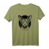 Gothic Halloween Sphynx Katze T-Shirt - Gruseliges haarloses Katzen-Shirt mit satanischem Motiv für Tierliebhaber und Halloween-Fans
