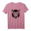 Gothic Halloween Sphynx Katze T-Shirt - Gruseliges haarloses Katzen-Shirt mit satanischem Motiv für Tierliebhaber und Halloween-Fans