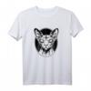 Gothic Halloween Sphynx Katze T-Shirt - Gruseliges haarloses Katzen-Shirt mit satanischem Motiv für Tierliebhaber und Halloween-Fans