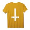 Invertiertes Kreuz HapOwl Gothic Satan Vamp T-Shirt – Dunkles Halloween & Pagan Party Shirt