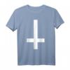 Invertiertes Kreuz HapOwl Gothic Satan Vamp T-Shirt – Dunkles Halloween & Pagan Party Shirt