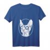 Damen Black Metal Sphynx Cat T-Shirt | Pastel Goth & Death Metal Design mit V-Ausschnitt