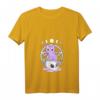 Kawaii Pastel Goth Damen T-Shirt mit Witchy Cat Skull, Kristallen & Mond - Perfekt für Anime, Gothic & Okkultismus Fans
