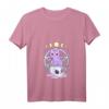 Kawaii Pastel Goth Damen T-Shirt mit Witchy Cat Skull, Kristallen & Mond - Perfekt für Anime, Gothic & Okkultismus Fans
