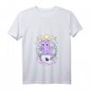 Kawaii Pastel Goth Damen T-Shirt mit Witchy Cat Skull, Kristallen & Mond - Perfekt für Anime, Gothic & Okkultismus Fans
