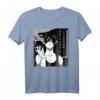 Sad Antisocial Anime Boy T-Shirt - Japanese Aesthetic Emo Goth Streetwear für Otaku, Eboy & Egirl Fans