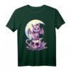 Pastel Goth Wiccan Cat & Skull T-Shirt – Cute Creepy Witchy Design für Gothic, Nu Goth, Soft Grunge & Cosplay Style
