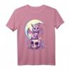 Pastel Goth Wiccan Cat & Skull T-Shirt – Cute Creepy Witchy Design für Gothic, Nu Goth, Soft Grunge & Cosplay Style