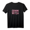 Kawaii Goth Zwillinge Hexe T-Shirt für Frauen - Pastellfarbenes Sternzeichen Geschenk für Geburtstag & Astrologie Fans