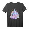 Kawaii Pastell Goth Witchy Katze T-Shirt – Niedliches und Gruseliges Design für Gothic, Pagan & Vaporwave Fans