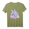 Kawaii Pastell Goth Witchy Katze T-Shirt – Niedliches und Gruseliges Design für Gothic, Pagan & Vaporwave Fans
