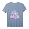 Kawaii Pastell Goth Witchy Katze T-Shirt – Niedliches und Gruseliges Design für Gothic, Pagan & Vaporwave Fans