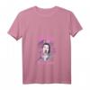 Damen Gothic Vaporwave T-Shirt mit V-Ausschnitt – Satan Is My Sugar Daddy, Pastel Aesthetic, Japanisches Kirschblüten-Design