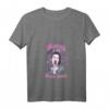 Damen Gothic Vaporwave T-Shirt mit V-Ausschnitt – Satan Is My Sugar Daddy, Pastel Aesthetic, Japanisches Kirschblüten-Design