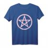 Pastell Goth Damen Shirt mit Pink Pentagramm - Trendiges Kawaii und edgy Gothic T-Shirt für stylische Outfits