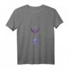 HapOwl Crescent Moon Fluorit Kristall Pastell T-Shirt – Spirituelles Geschenk für Wicca, Hexen & New Age Enthusiasten