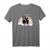 Sensenmann reitet Llama Pastell Goth Regenbogen T-Shirt – Lustiges Halloween Kostüm für Erwachsene mit Humor & Fantasie-Motiv