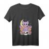 Pastel Goth Cat Girl T-Shirt für Damen mit V-Ausschnitt – Kreatives Anime & Manga Design, leicht & stylisch