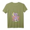 Pastel Goth Cat Girl T-Shirt für Damen mit V-Ausschnitt – Kreatives Anime & Manga Design, leicht & stylisch