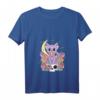 Pastel Goth Cat Girl T-Shirt für Damen mit V-Ausschnitt – Kreatives Anime & Manga Design, leicht & stylisch