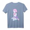 Yami Kawaii Sad Girl BLUE PINK Pastel Goth T-Shirt – Perfektes Harajuku & Aesthetic Anime Merch Geschenk