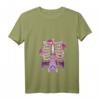 Pastel Goth Rib Cage Bat T-Shirt mit V-Ausschnitt – Creepy Bat Motiv für Wicca, Witchcraft & Pagan Culture