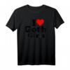 ICH LIEBE HEART GOTH GIRLS T-Shirt – Klassisches Gothic-Design für Liebhaber und Fans der Gothic-Subkultur