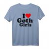 ICH LIEBE HEART GOTH GIRLS T-Shirt – Klassisches Gothic-Design für Liebhaber und Fans der Gothic-Subkultur