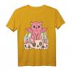 Kawaii Pastell Goth Dämonenkatze und Schädel T-Shirt – Süßes, Gruseliges Anime-Design für Katzenliebhaber & Gothic Fans
