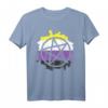 Pentagram Satanic Goth LGBTQ Non-Binary Flagge Genderqueer T-Shirt – Unterstütze die LGBTQ Community mit stilvollem Gothic Design