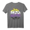 Pentagram Satanic Goth LGBTQ Non-Binary Flagge Genderqueer T-Shirt – Unterstütze die LGBTQ Community mit stilvollem Gothic Design