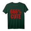 666 % niedlich Kawaii Pastell Gothic Death T-Shirt – Perfektes Halloween Geschenk für Satan- und Teufel-Liebhaber