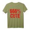 666 % niedlich Kawaii Pastell Gothic Death T-Shirt – Perfektes Halloween Geschenk für Satan- und Teufel-Liebhaber