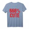 666 % niedlich Kawaii Pastell Gothic Death T-Shirt – Perfektes Halloween Geschenk für Satan- und Teufel-Liebhaber