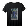 Gothic Halloween T-Shirt mit Dr. Jekyll & Mr. Hyde und Tarotkarte The World - Grusiges Design für Halloween und Gothic Fans