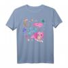 Axolotl im Weltall T-Shirt – Pastel Goth Vaporwave Design für Anime, Kawaii, Nu-Goth, Cosplay & Harajuku Fans