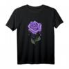 Purple Aesthetic Rose Soft Grunge Pastel Goth Punk eGirl T-Shirt – Edgy Floral Streetwear für Emo, Indie & Alternative Fashion Fans