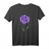 Purple Aesthetic Rose Soft Grunge Pastel Goth Punk eGirl T-Shirt – Edgy Floral Streetwear für Emo, Indie & Alternative Fashion Fans
