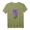 Purple Aesthetic Rose Soft Grunge Pastel Goth Punk eGirl T-Shirt – Edgy Floral Streetwear für Emo, Indie & Alternative Fashion Fans
