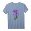 Purple Aesthetic Rose Soft Grunge Pastel Goth Punk eGirl T-Shirt – Edgy Floral Streetwear für Emo, Indie & Alternative Fashion Fans