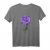 Purple Aesthetic Rose Soft Grunge Pastel Goth Punk eGirl T-Shirt – Edgy Floral Streetwear für Emo, Indie & Alternative Fashion Fans